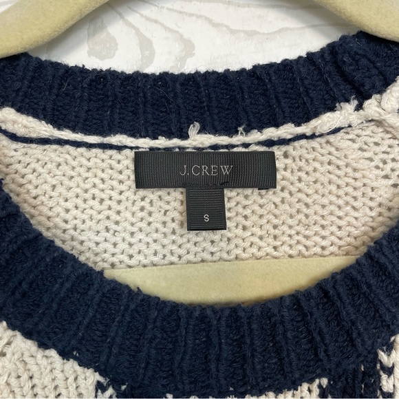 J. Crew Linen Blend Mixed Stripe Sweater Pullover Size Small Knit - Picture 4 of 10